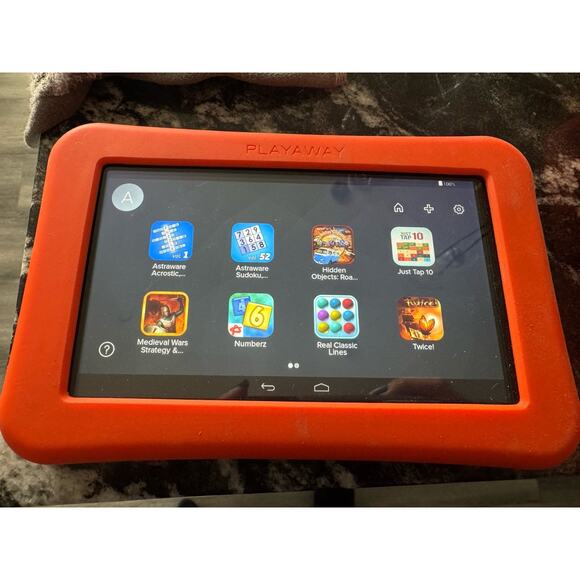 Playaway Launchpad w/ Case WORKS Learning Tablet Brain Power Games Adult - Picture 1 of 2